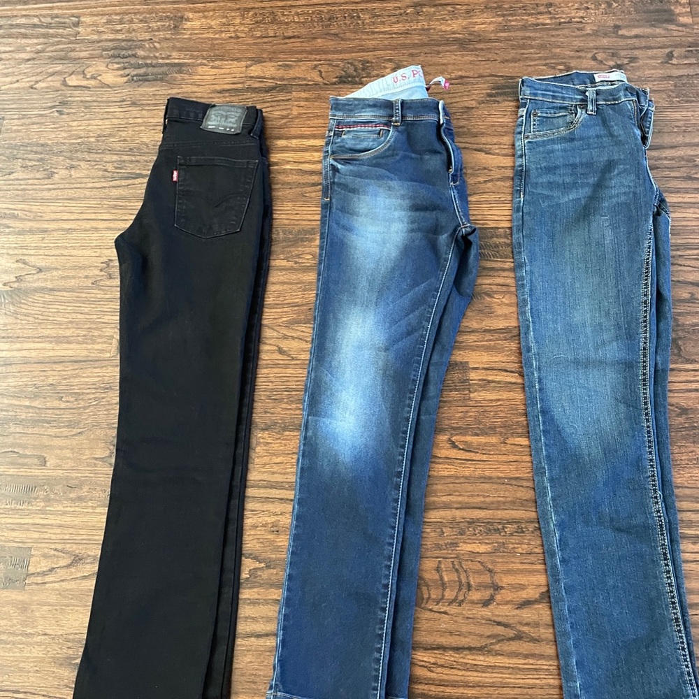 Levi's Black and Blue Kids Jeans Trio
